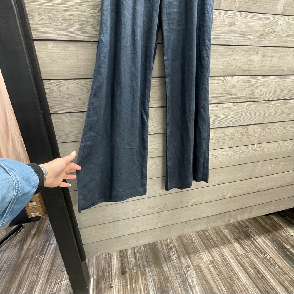 Wide Leg Linen Pants by 3 DOTS SB - Picture 2 of 7